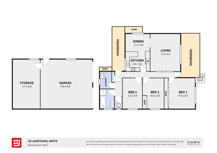 Floorplan of Homely house listing, 20 Laver Road, Dapto NSW 2530