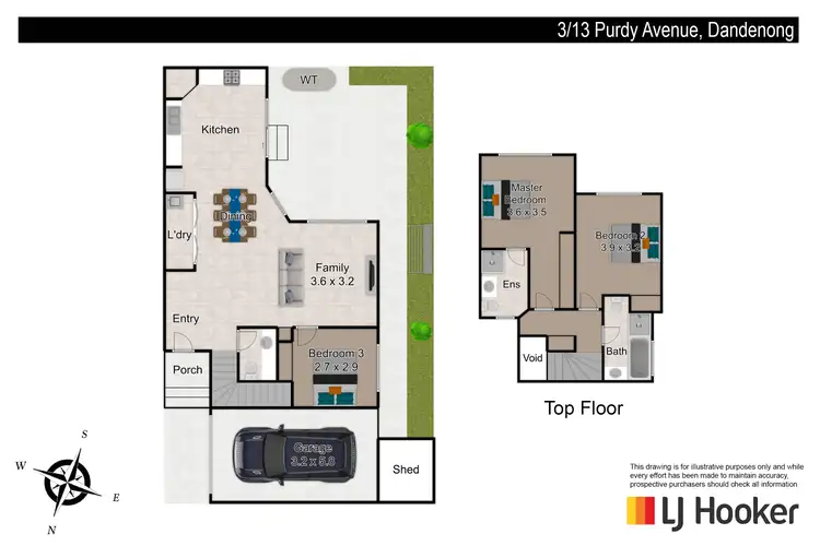 Floorplan of Homely unit listing, 3/13 Purdy Avenue, Dandenong VIC 3175