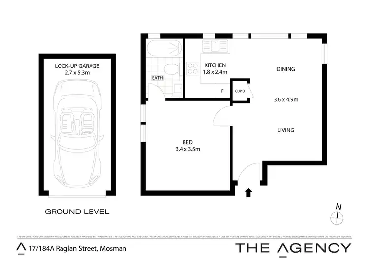 Floorplan of Homely apartment listing, 17/184a Raglan Street, Mosman NSW 2088