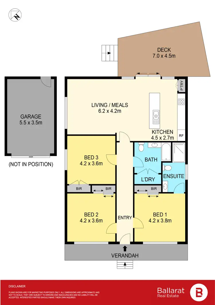 Floorplan of Homely house listing, 7 Cameron Street, Golden Point VIC 3350