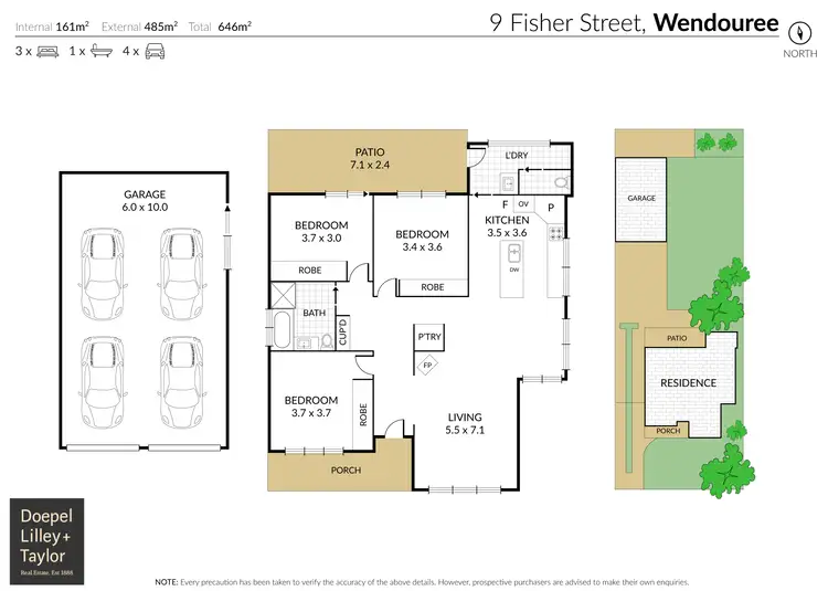 Floorplan of Homely house listing, 9 Fisher Street, Wendouree VIC 3355