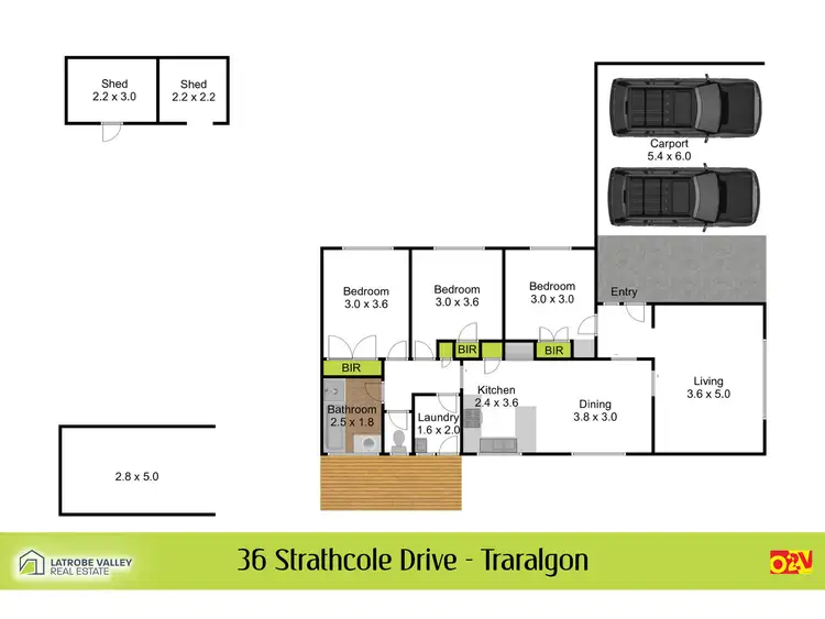 Floorplan of Homely house listing, 36 Strathcole Drive, Traralgon VIC 3844