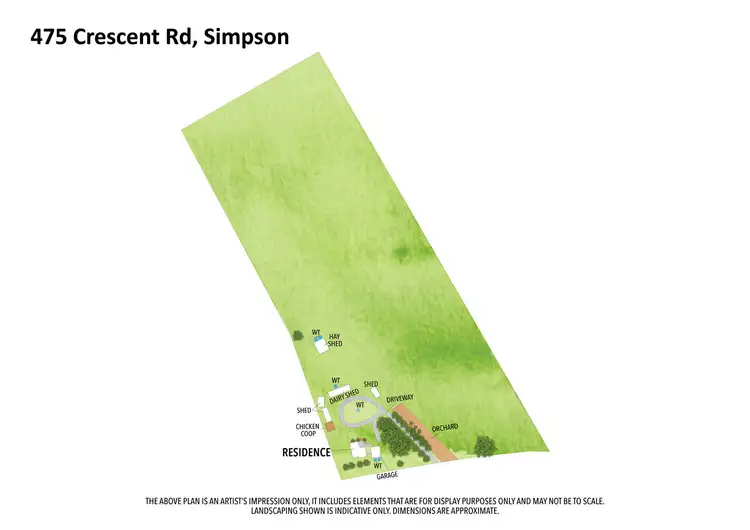 Floorplan of Homely rural property listing, 475 Crescent Road, Simpson VIC 3266