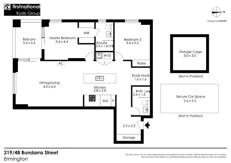 Floorplan of Homely apartment listing, 219/48-56 Bundarra Street, Ermington NSW 2115