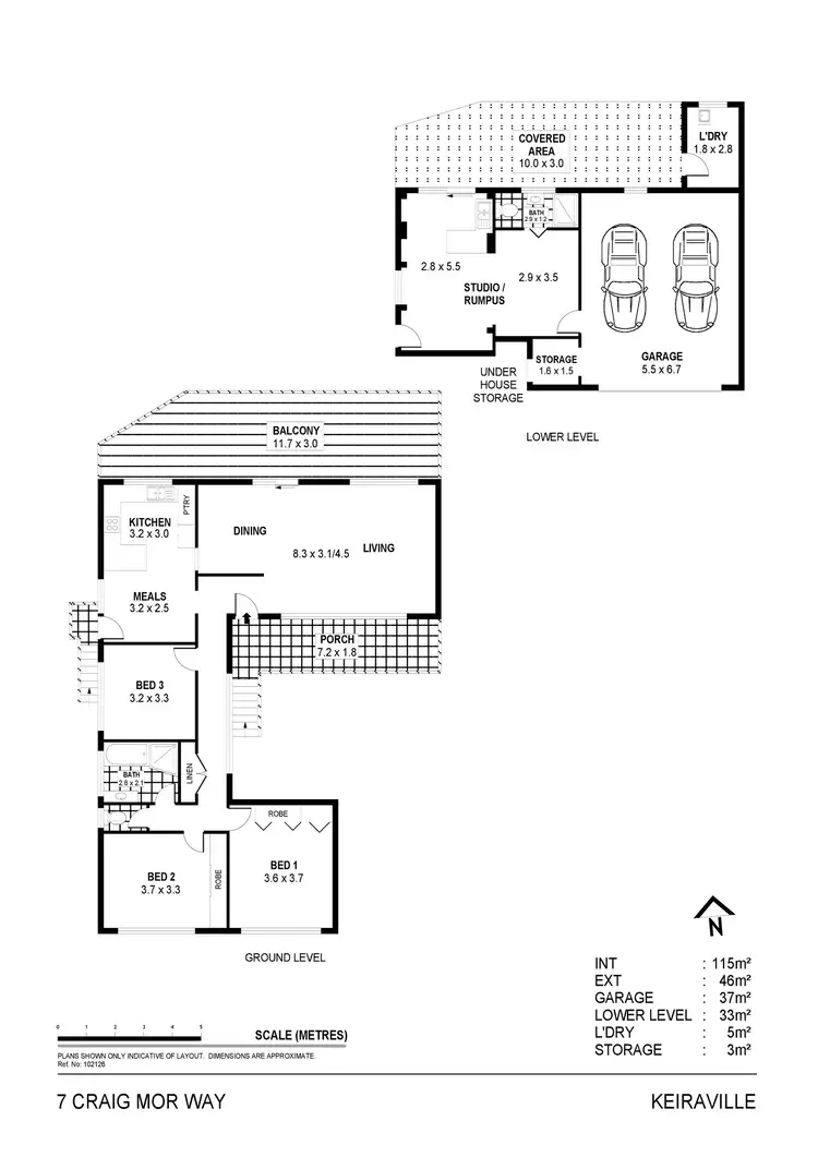 Floorplan of Homely house listing, 7 Craig-Mor Way, Keiraville NSW 2500