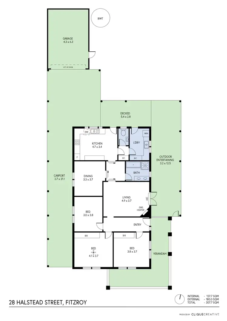 Floorplan of Homely house listing, 28 Halstead Street, Fitzroy SA 5082