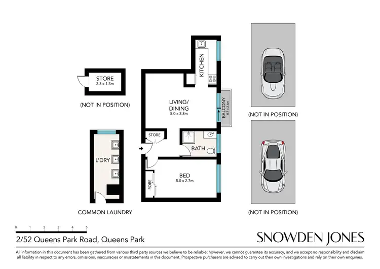 Floorplan of Homely apartment listing, 2/52 Queens Park Road, Queens Park NSW 2022