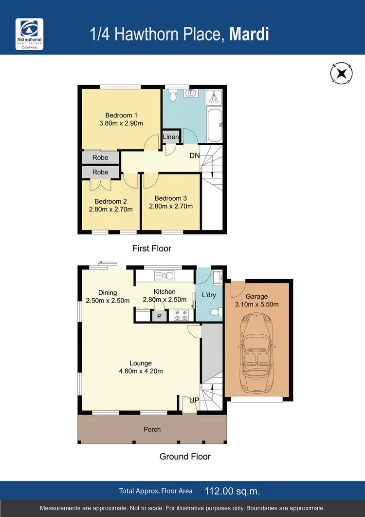 Floorplan of Homely townhouse listing, 1/4 Hawthorn Place, Mardi NSW 2259