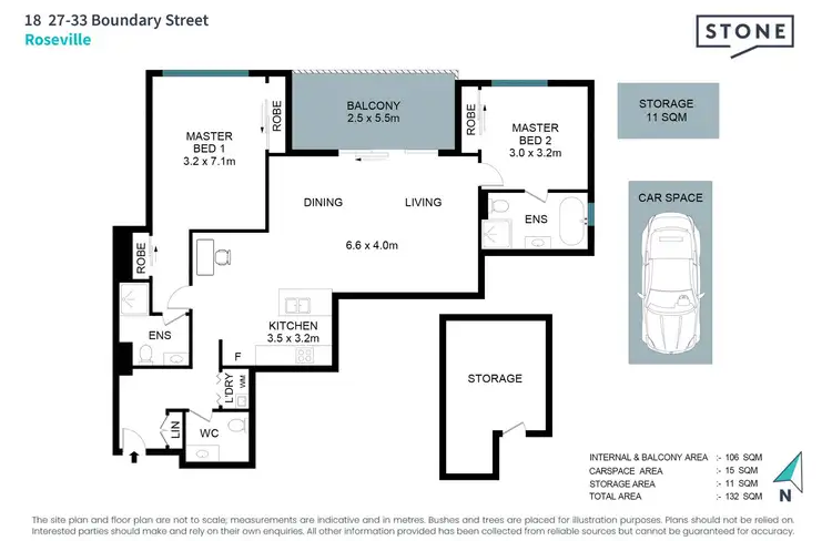 Floorplan of Homely apartment listing, 18/27-33 Boundary Street, Roseville NSW 2069