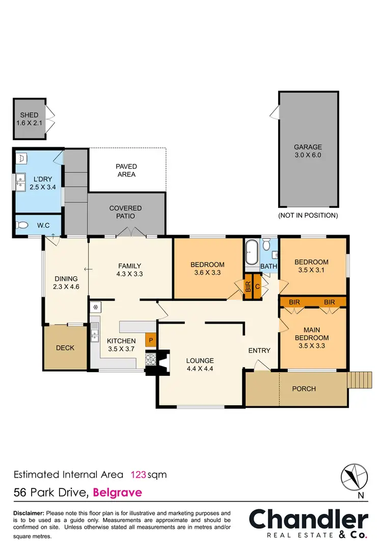 Floorplan of Homely house listing, 56 Park Drive, Belgrave VIC 3160