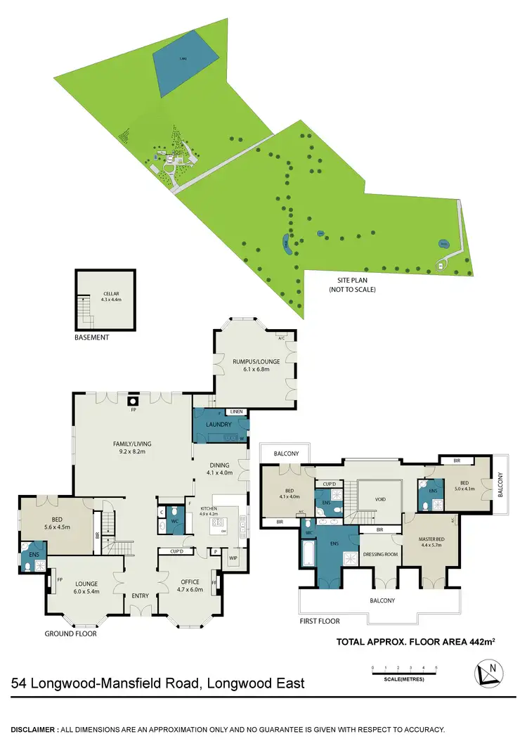 Floorplan of Homely rural property listing, 54 Longwood-Mansfield Road, Longwood East VIC 3666