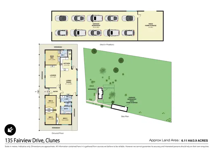 Floorplan of Homely rural property listing, 135 Fairview Drive, Clunes VIC 3370