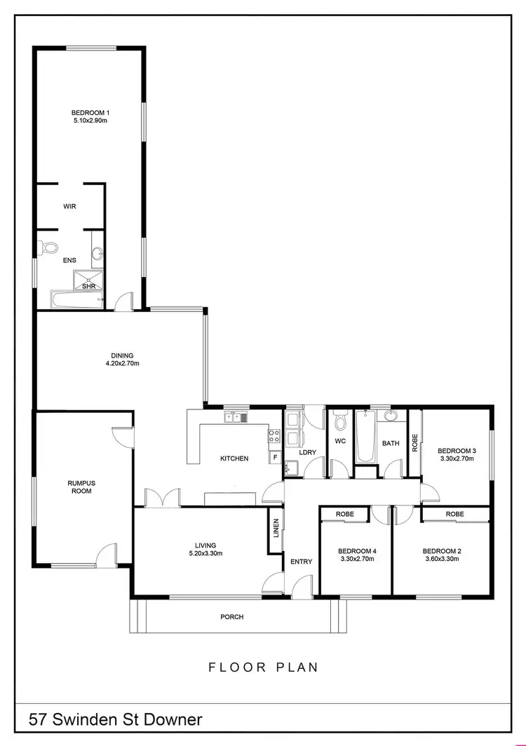 Floorplan of Homely house listing, 57 Swinden Street, Downer ACT 2602