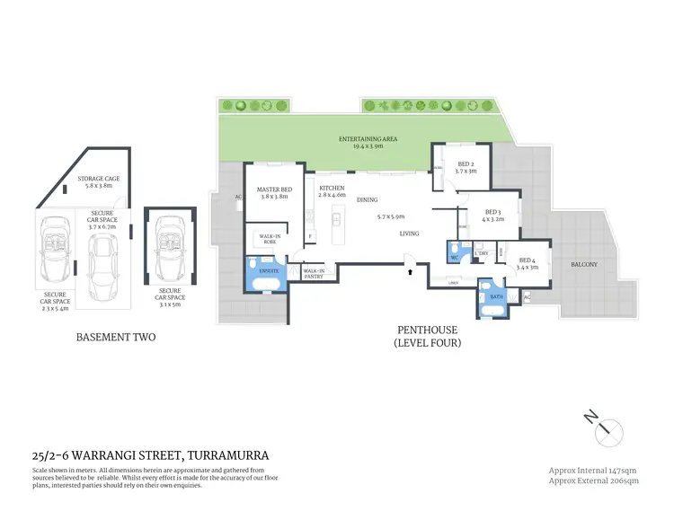 Floorplan of Homely apartment listing, 25/2-6 Warrangi Street, Turramurra NSW 2074