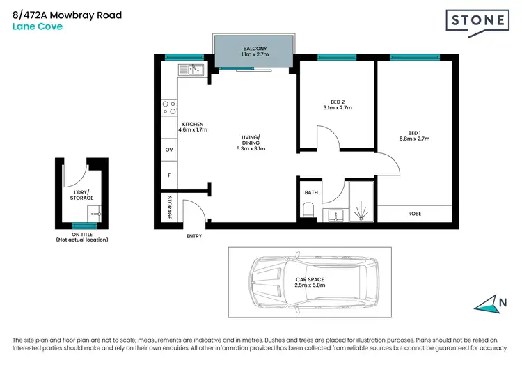 Floorplan of Homely apartment listing, 8/472A Mowbray Road, Lane Cove North NSW 2066