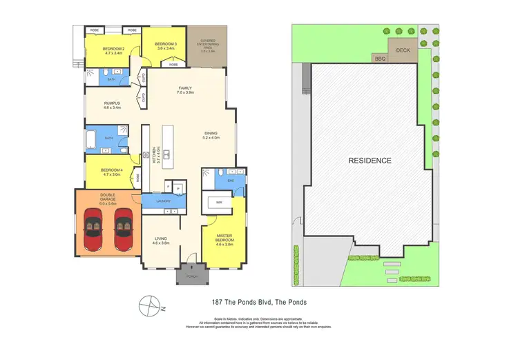 Floorplan of Homely house listing, 187 The Ponds Boulevard, The Ponds NSW 2769