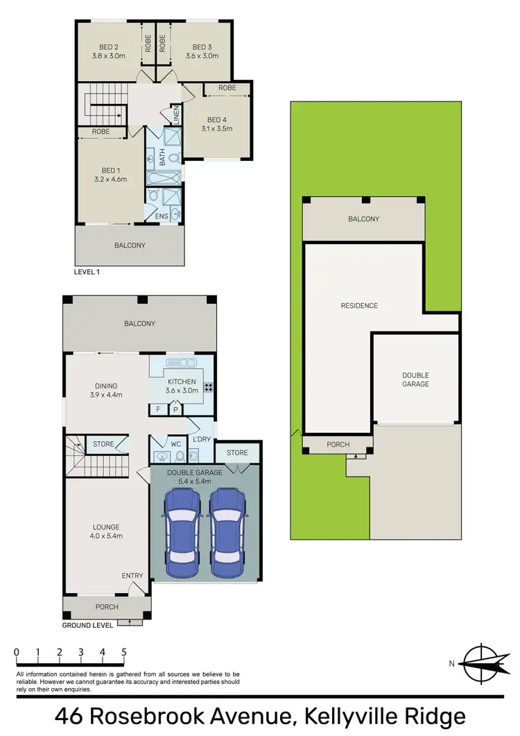 Floorplan of Homely house listing, 46 Rosebrook Avenue, Kellyville Ridge NSW 2155