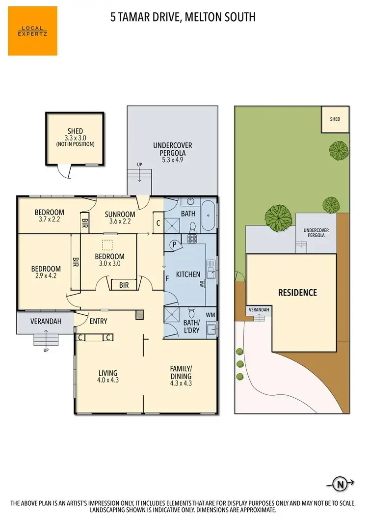 Floorplan of Homely house listing, 5 Tamar Drive, Melton South VIC 3338