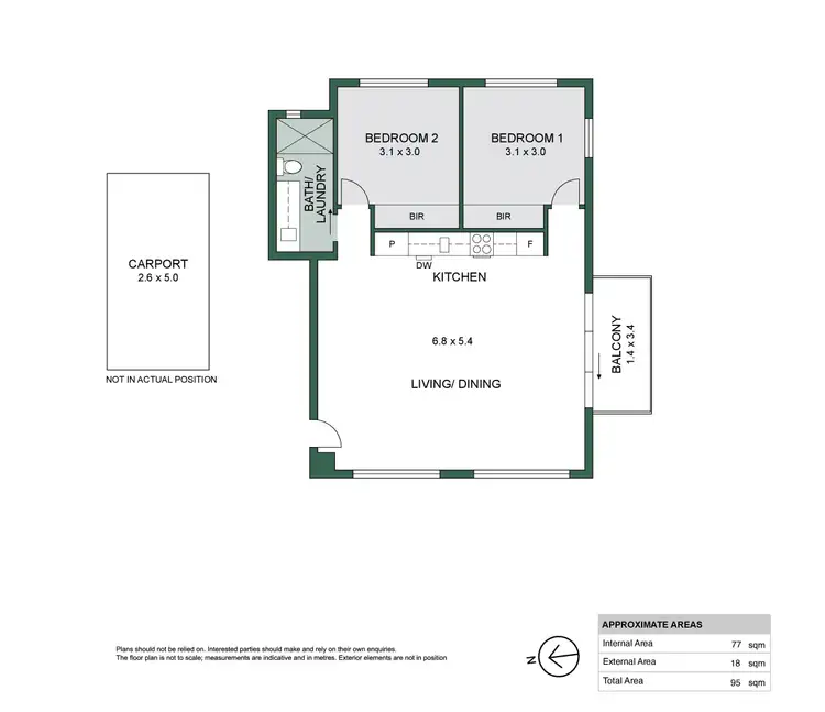 Floorplan of Homely apartment listing, 11B Avon Lane, Gilberton SA 5081