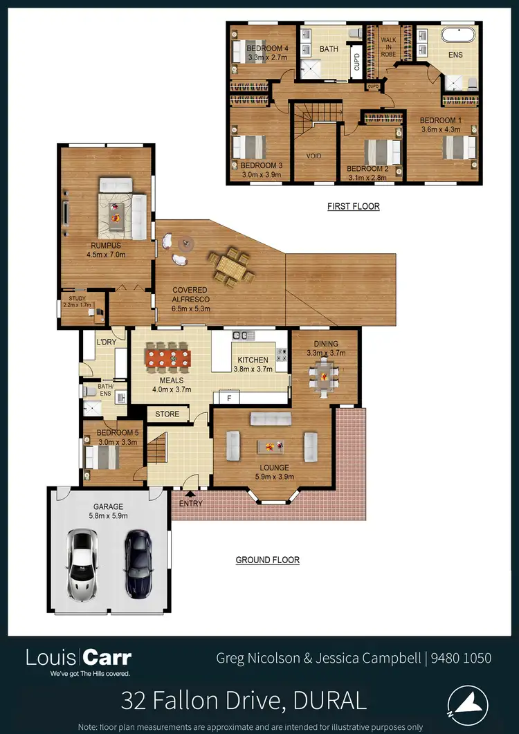 Floorplan of Homely house listing, 32 Fallon Drive, Dural NSW 2158