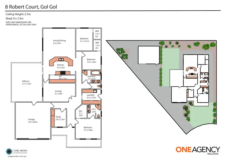 Floorplan of Homely house listing, 8 Robert Court, Gol Gol NSW 2738