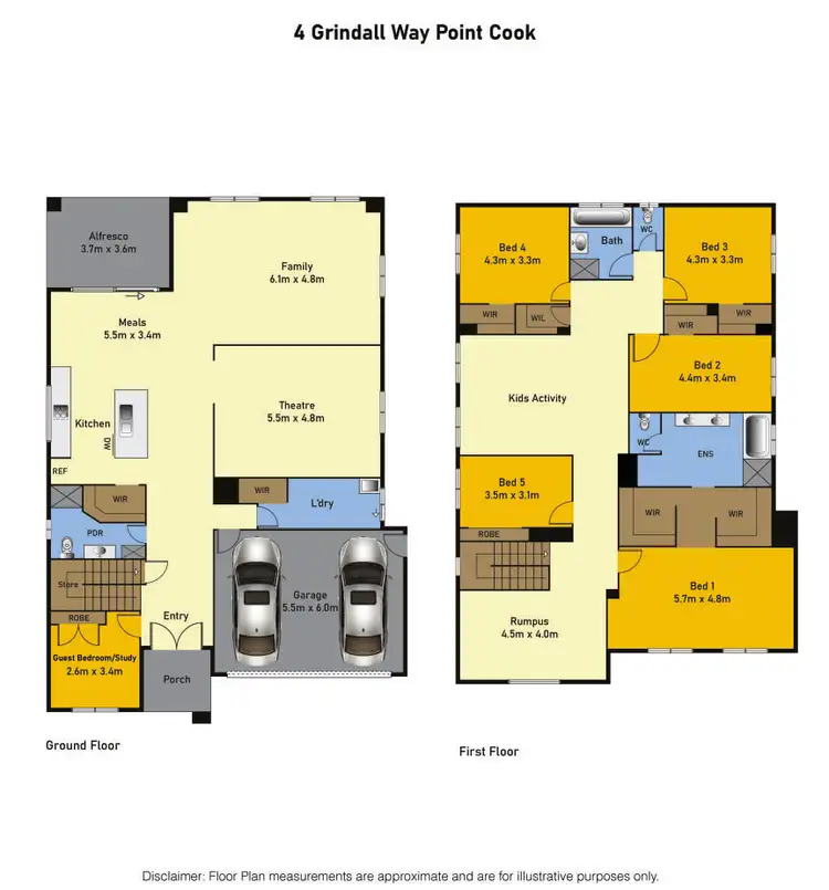 Floorplan of Homely house listing, 4 Grindall Way, Point Cook VIC 3030