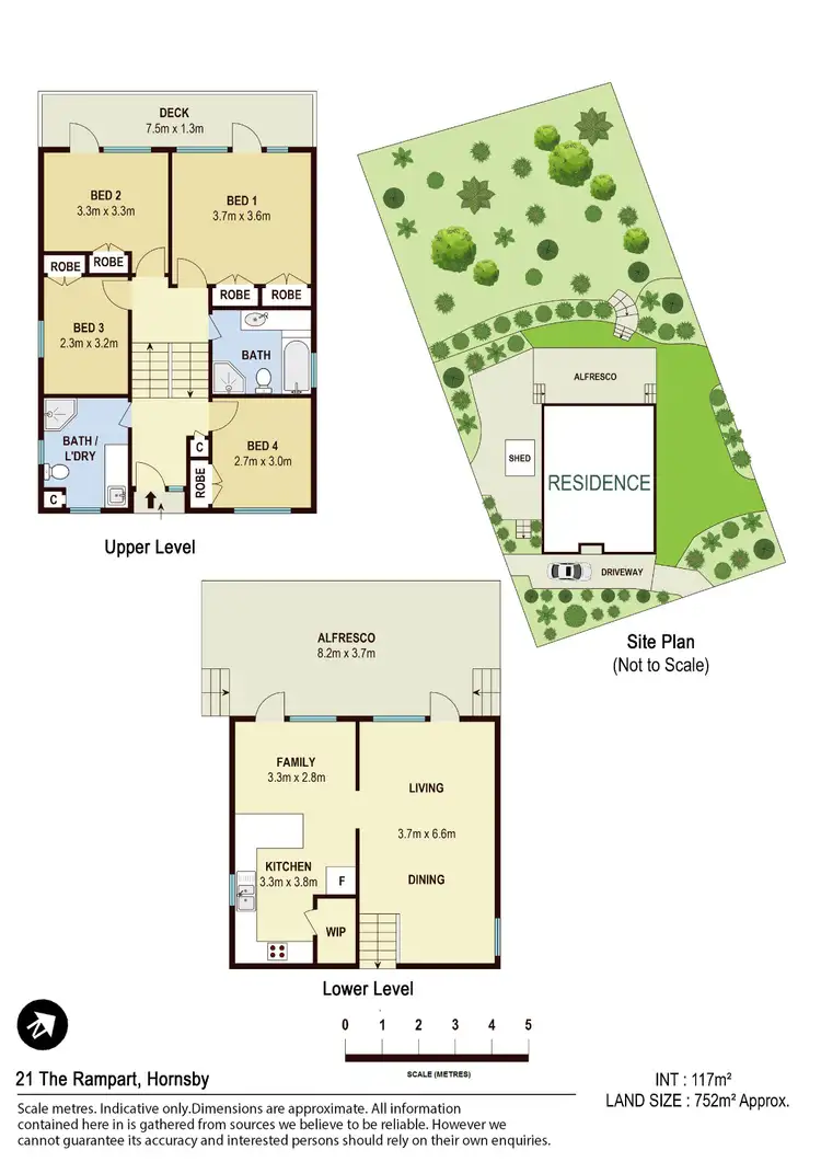 Floorplan of Homely house listing, 21 The Rampart, Hornsby NSW 2077