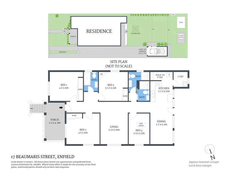 Floorplan of Homely house listing, 17 Beaumaris Street, Enfield NSW 2136