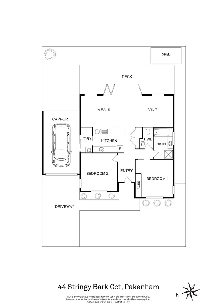 Floorplan of Homely house listing, 44 Stringy Bark Circuit, Pakenham VIC 3810
