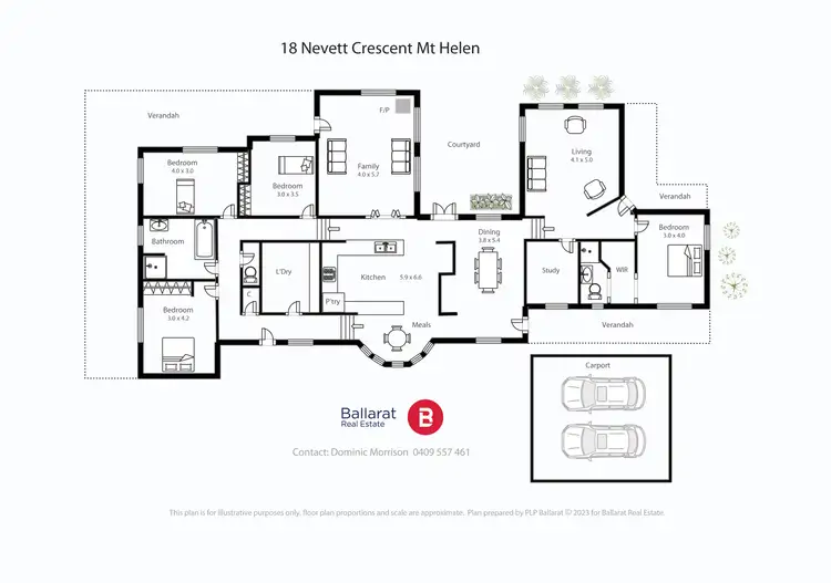Floorplan of Homely house listing, 18 Nevett Crescent, Mount Helen VIC 3350