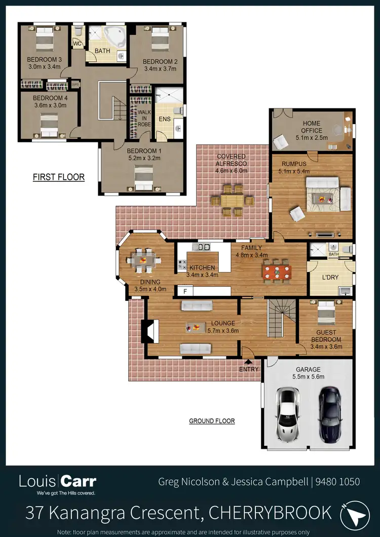Floorplan of Homely house listing, 37 Kanangra Crescent, Cherrybrook NSW 2126