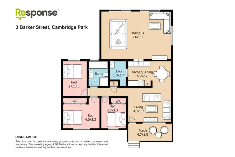 Floorplan of Homely house listing, 3 & 3a Barker Street, Cambridge Park NSW 2747