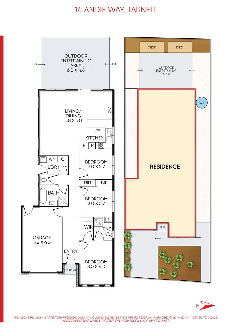 Floorplan of Homely house listing, 14 Andie Way, Tarneit VIC 3029