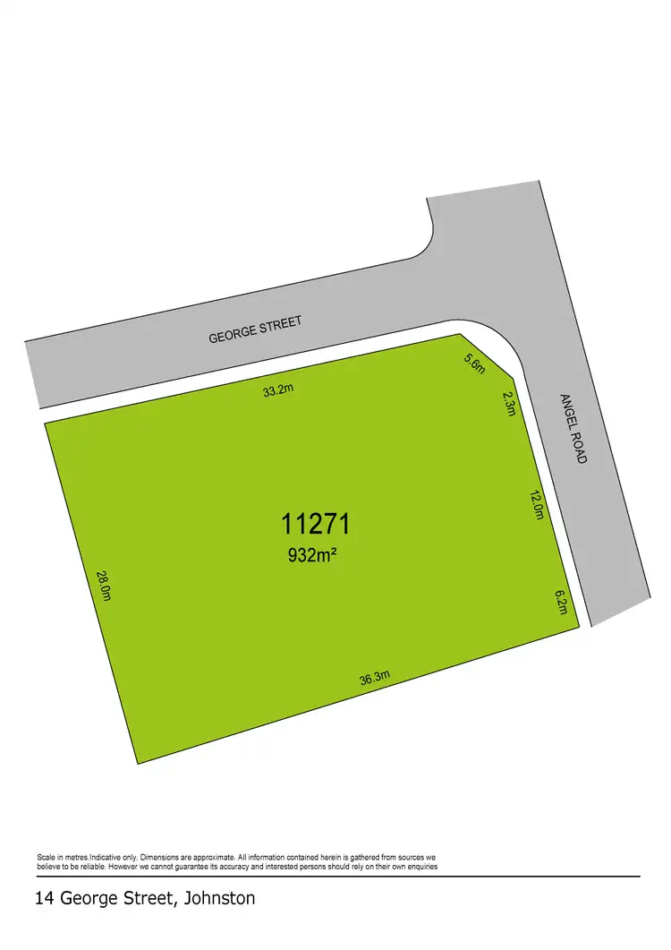 Floorplan of Homely land listing, 14 George Street, Johnston NT 832
