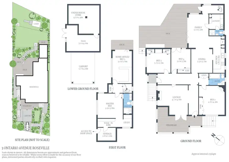 Floorplan of Homely house listing, 3 Ontario Avenue, Roseville NSW 2069