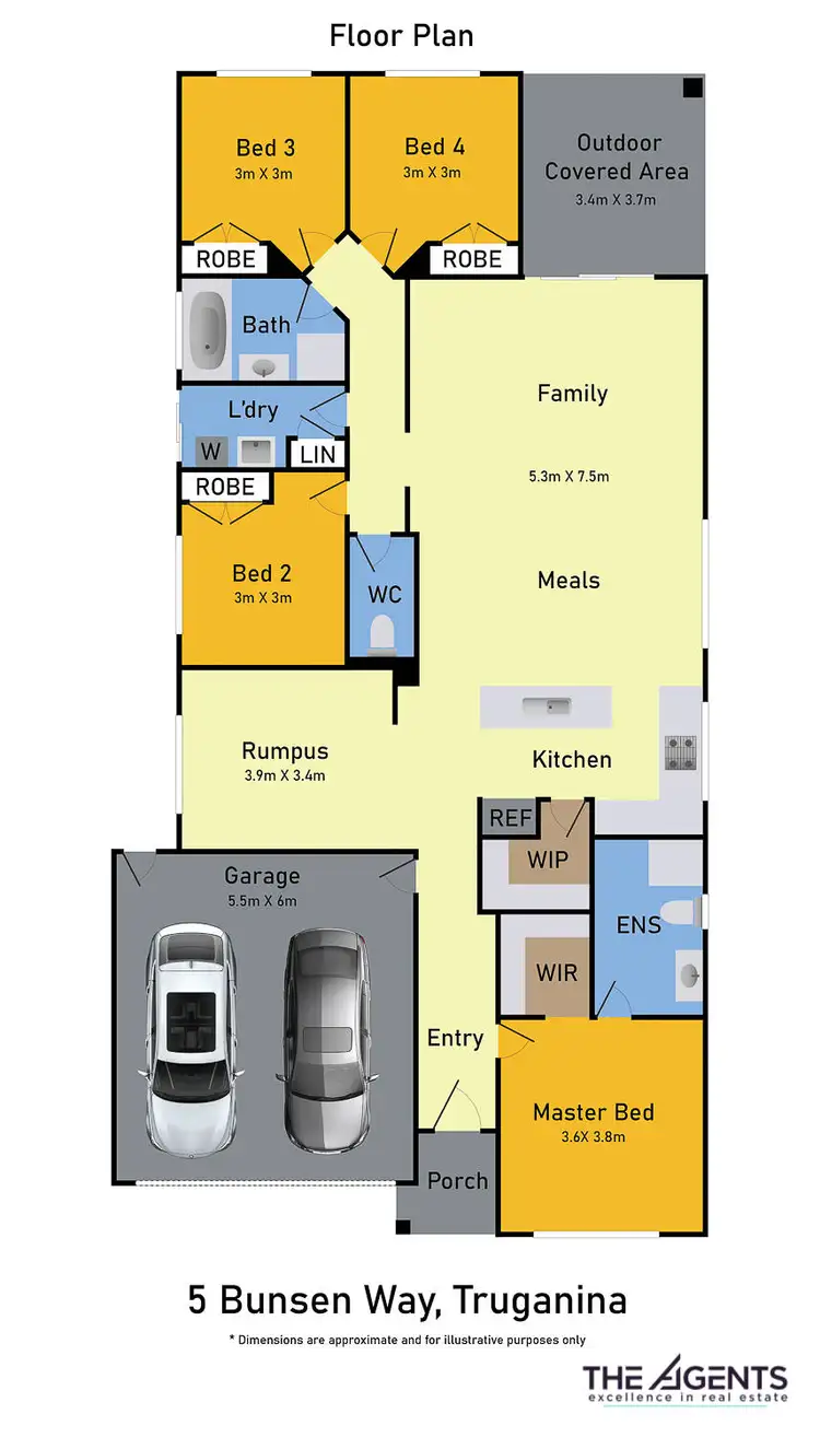 Floorplan of Homely house listing, 5 Bunsen Way, Truganina VIC 3029