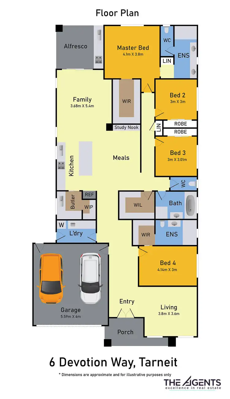 Floorplan of Homely house listing, 6 Devotion Way, Tarneit VIC 3029