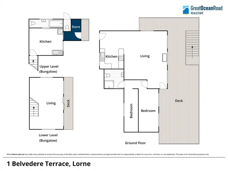 Floorplan of Homely house listing, 1 Belvedere Terrace, Lorne VIC 3232
