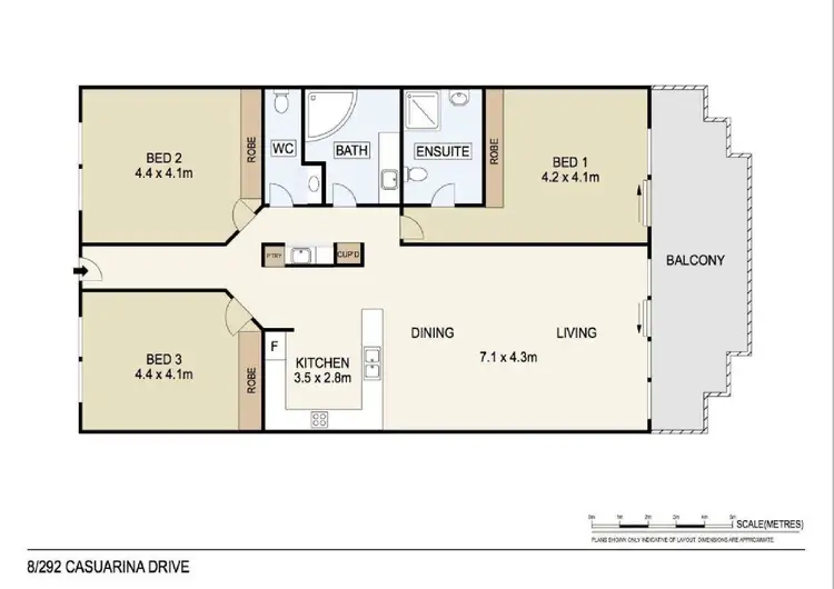 Floorplan of Homely apartment listing, 8/292 Casuarina Drive, Rapid Creek NT 810