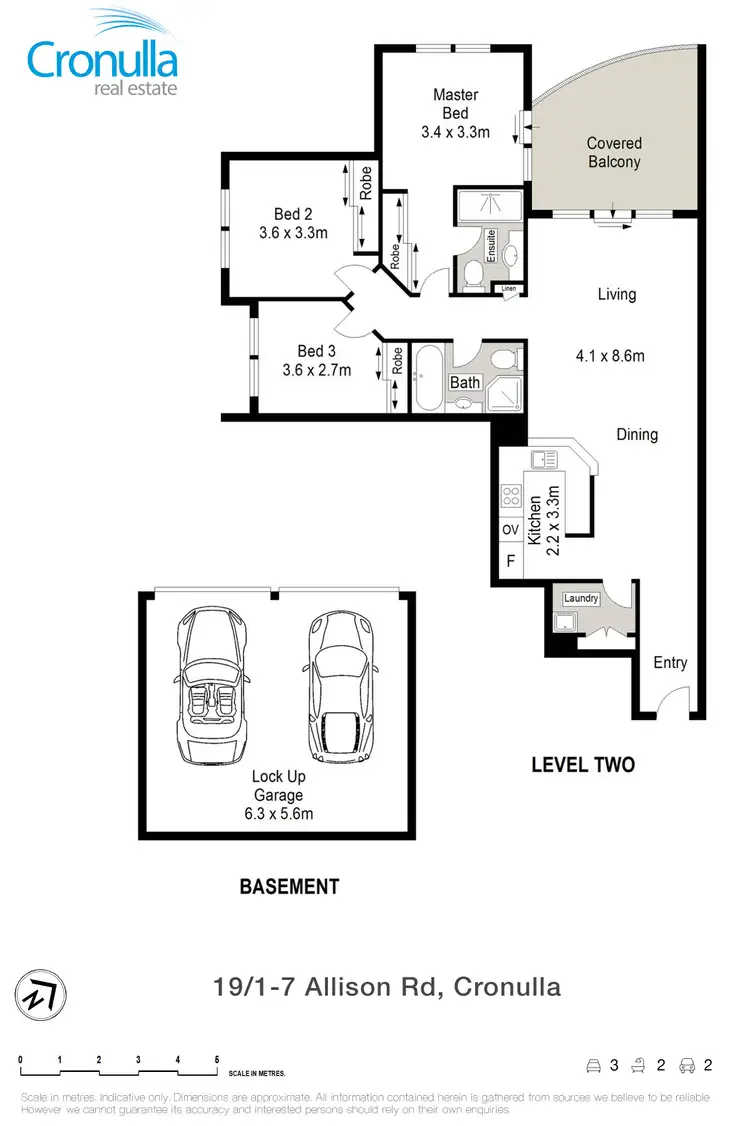 Floorplan of Homely apartment listing, 19/1-7 Allison Road, Cronulla NSW 2230