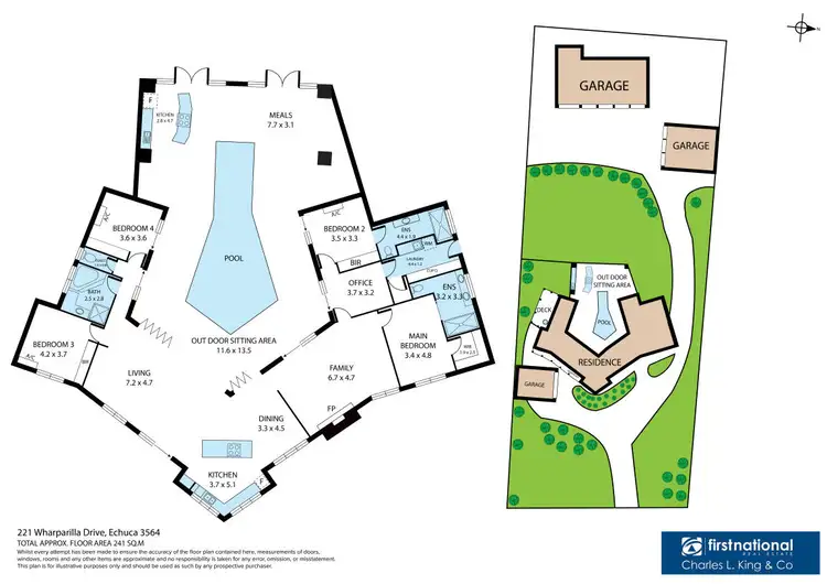 Floorplan of Homely house listing, 221 Wharparilla Drive, Echuca VIC 3564