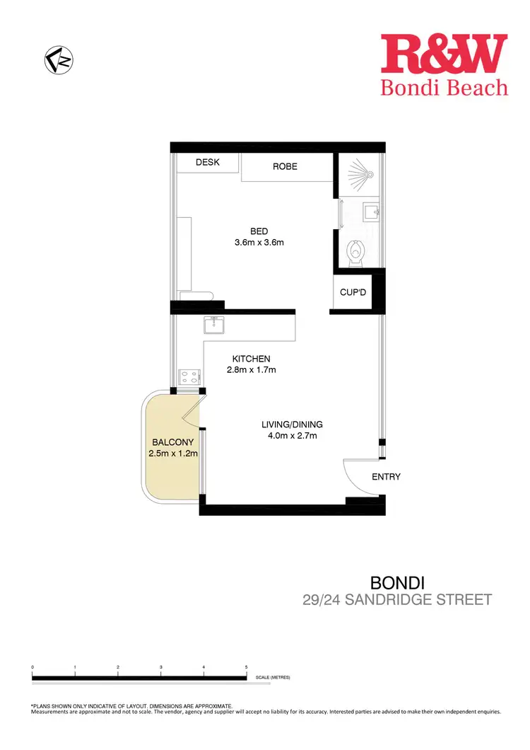 Floorplan of Homely apartment listing, 29/24 Sandridge Street, Bondi NSW 2026