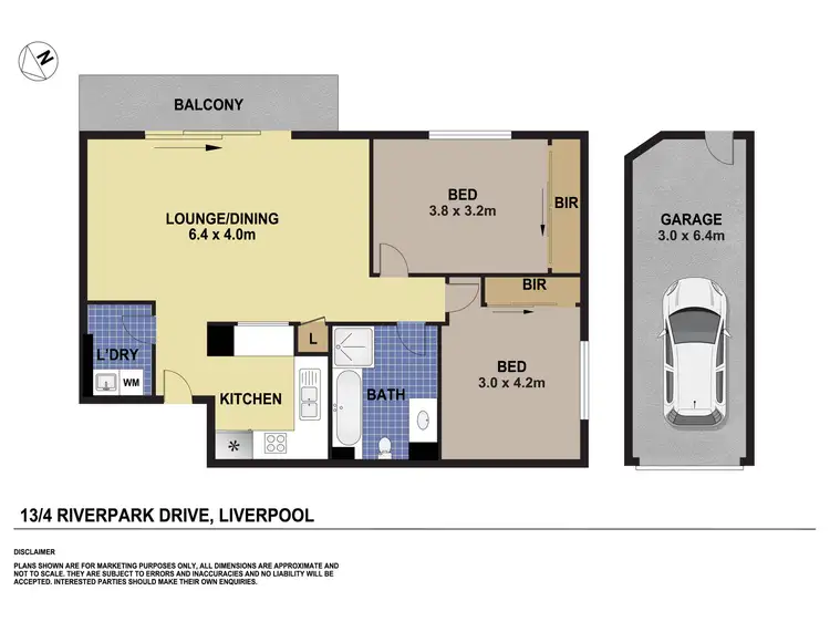 Floorplan of Homely unit listing, 13/4 Riverpark Drive, Liverpool NSW 2170
