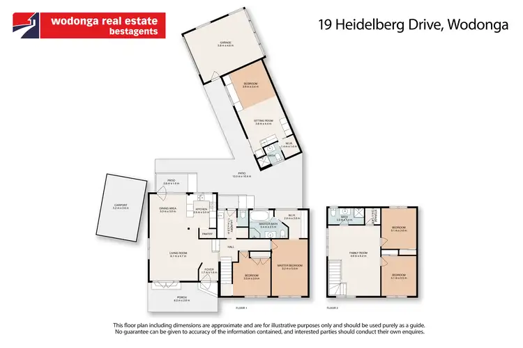 Floorplan of Homely house listing, 19 Heidelberg Drive, Wodonga VIC 3690