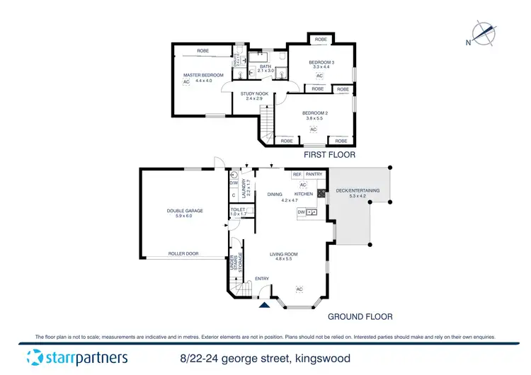 Floorplan of Homely townhouse listing, 8/22-24 George Street, Kingswood NSW 2747