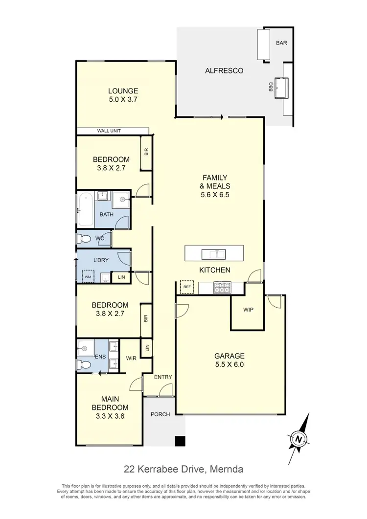 Floorplan of Homely house listing, 22 Kerrabee Drive, Mernda VIC 3754