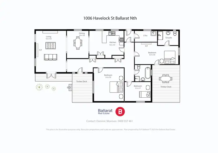 Floorplan of Homely house listing, 1006 Havelock Street, Ballarat North VIC 3350