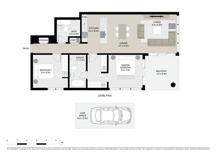 Floorplan of Homely apartment listing, 1505/18-20 Ocean Street, Bondi NSW 2026