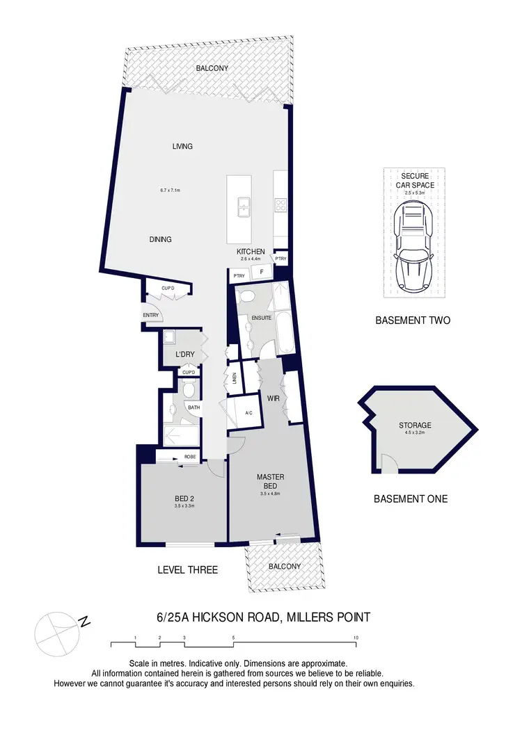 Floorplan of Homely apartment listing, 6/25A Hickson Road, Walsh Bay NSW 2000