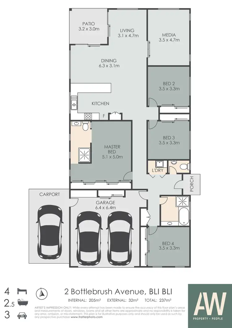 Floorplan of Homely house listing, 2 Bottlebrush Avenue, Bli Bli QLD 4560